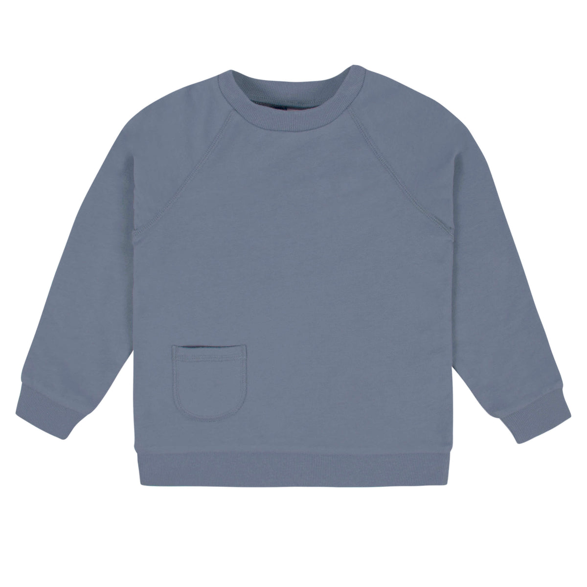 2-Piece Infant & Toddler Boys Dusty Blue French Terry Pullover & Jogger Set, view 2