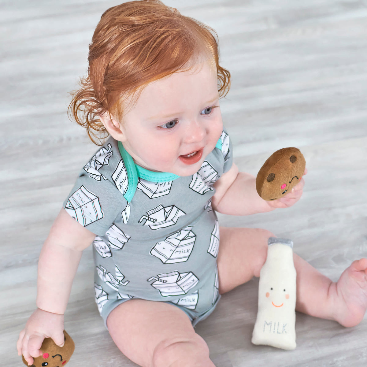 3-Pack Baby Breakfast Onesies Bodysuits, view 6