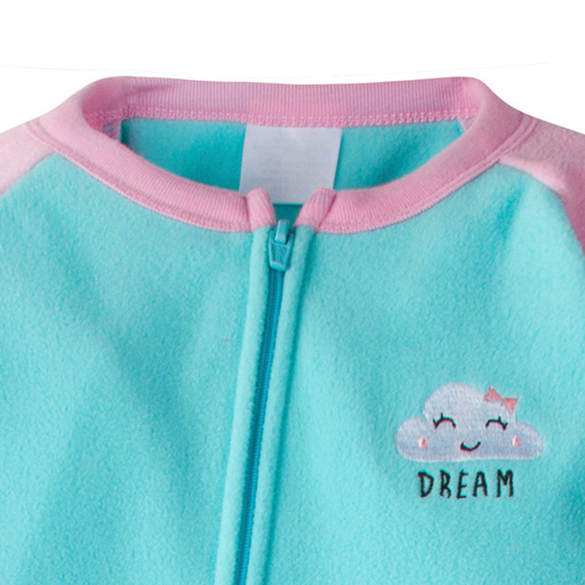 2-Pack Toddler Girls Clouds Blanket Sleepers, view 2