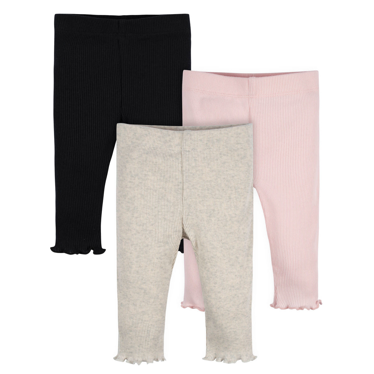 3-Pack Baby & Toddler Girls Sweet Florals Pull-On Knit Leggings