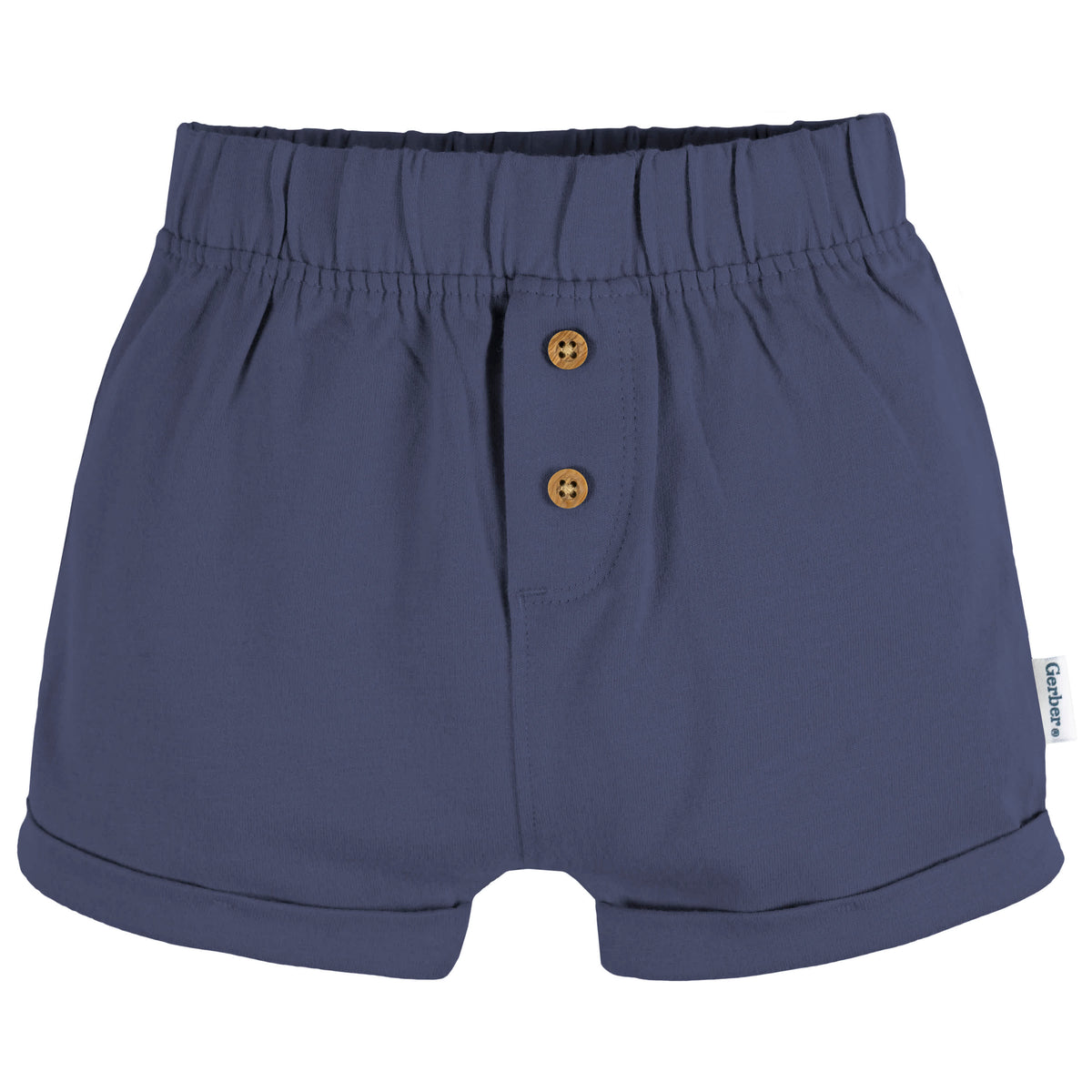 3-Pack Baby Neutral Navy/Oatmeal/Stripe Knit Short, view 6