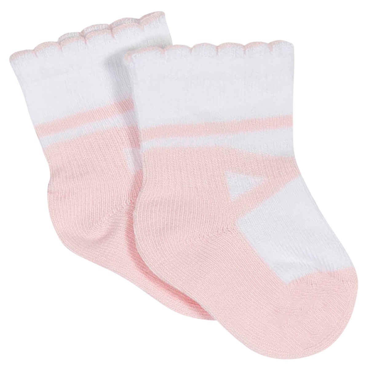 8-Pack Girls Ballet Slipper Jersey Crew Socks, view 2