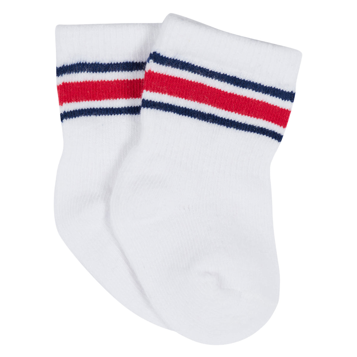 12-Pack Baby & Toddler Boys Construction Zone Jersey Crew Wiggle Proof Socks, view 8
