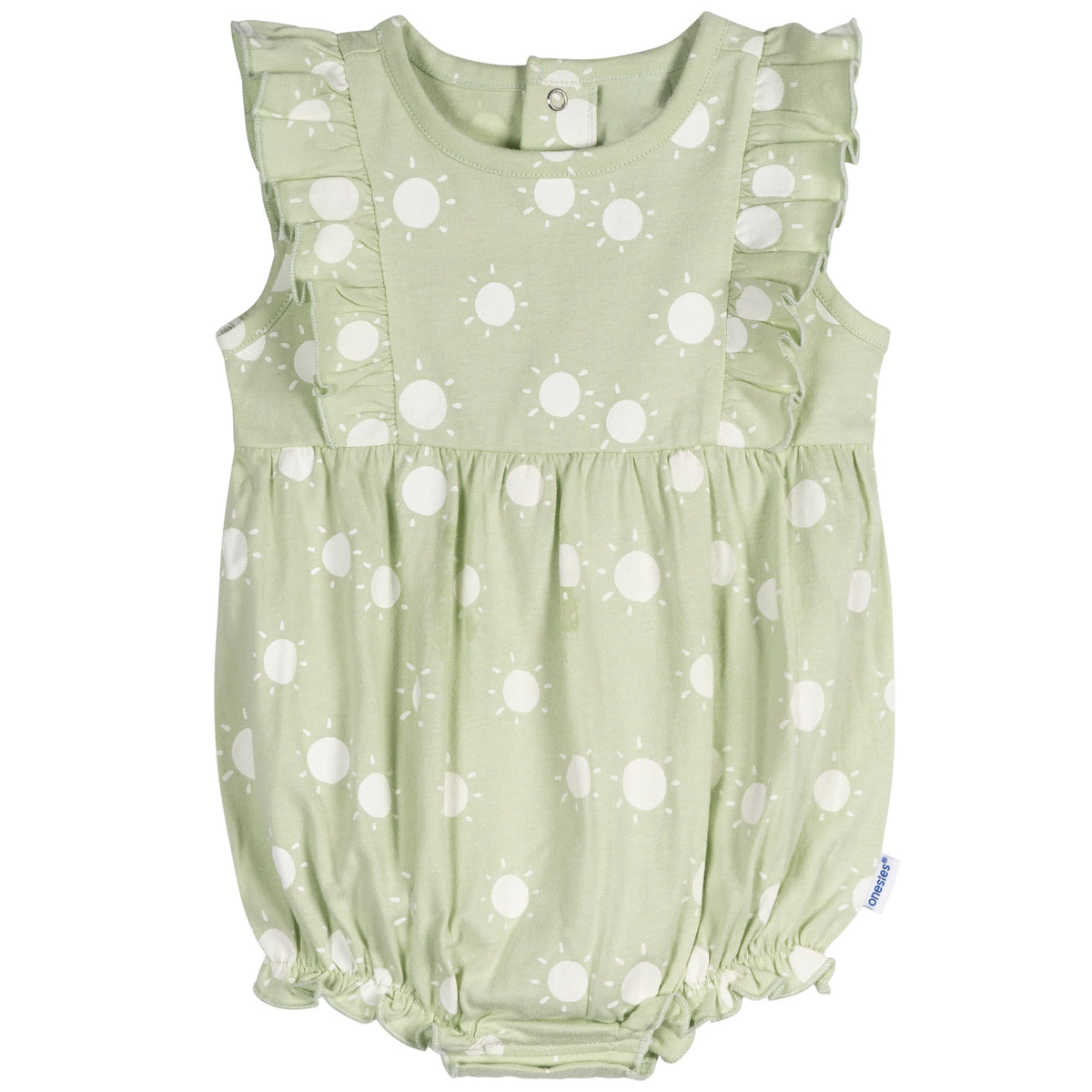 3-Pack Baby Girls Garden Rompers, view 4