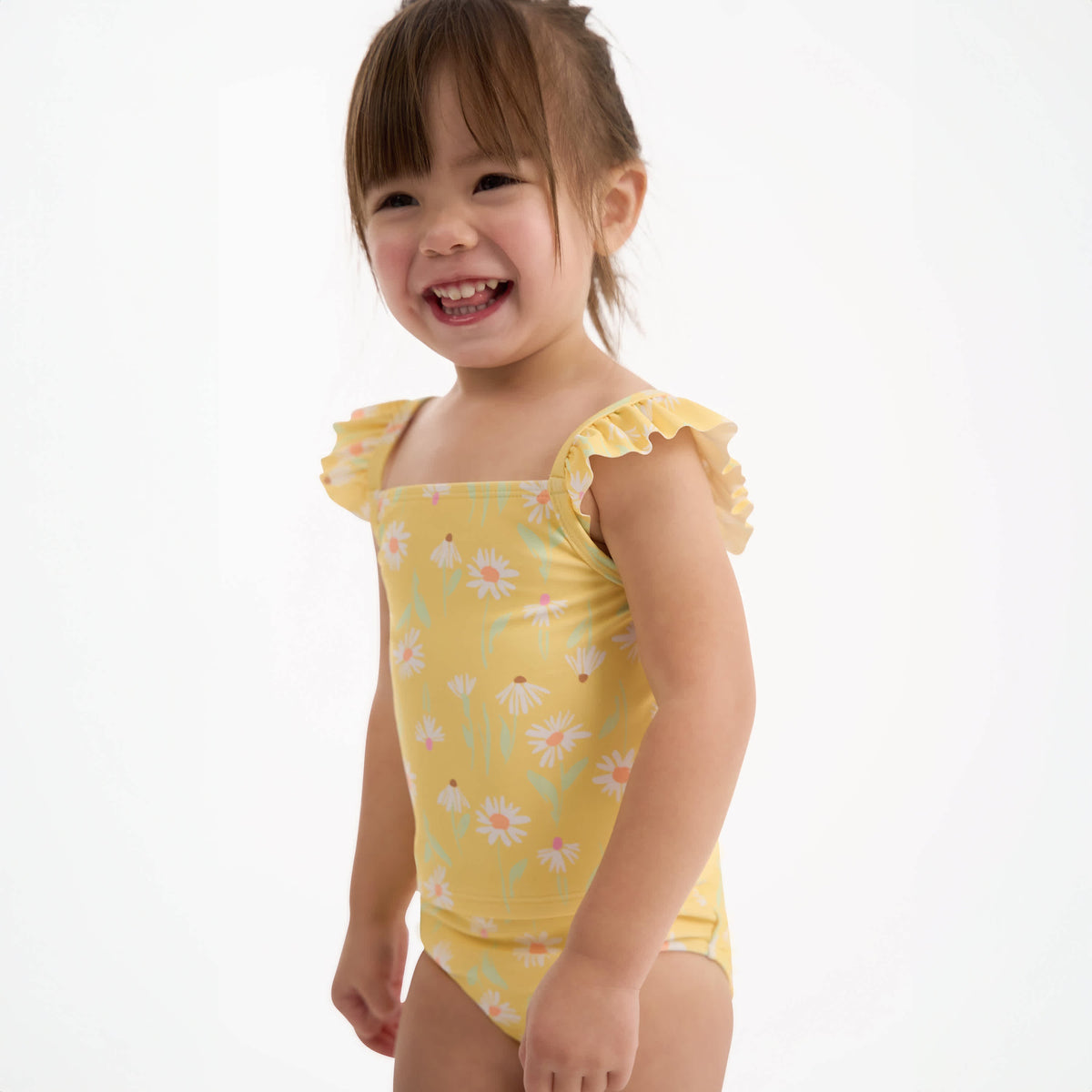 2-Piece Toddler Girls Daises Swimsuit, view 4