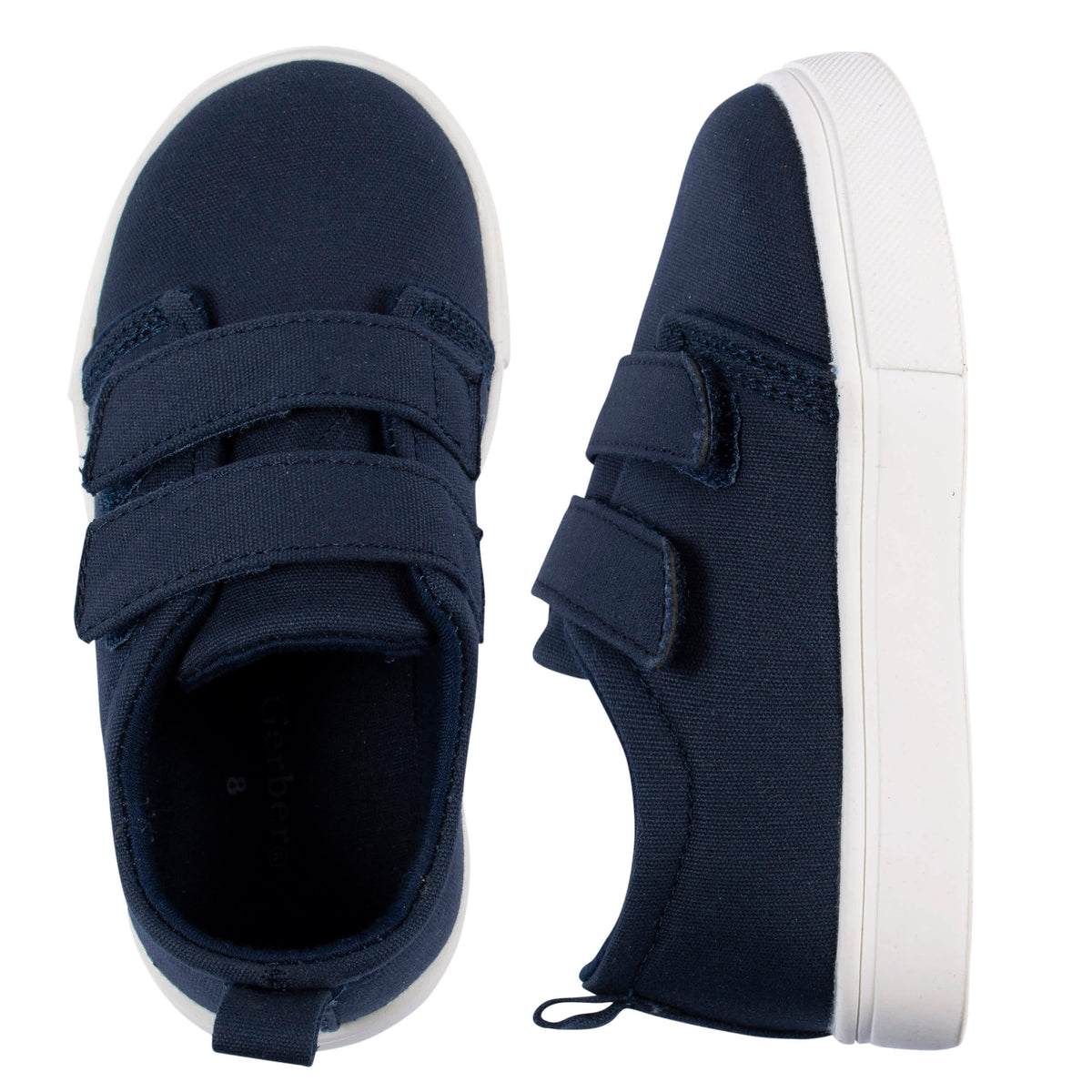 Infant & Toddler Boys Navy Strap Sneaker, view 2