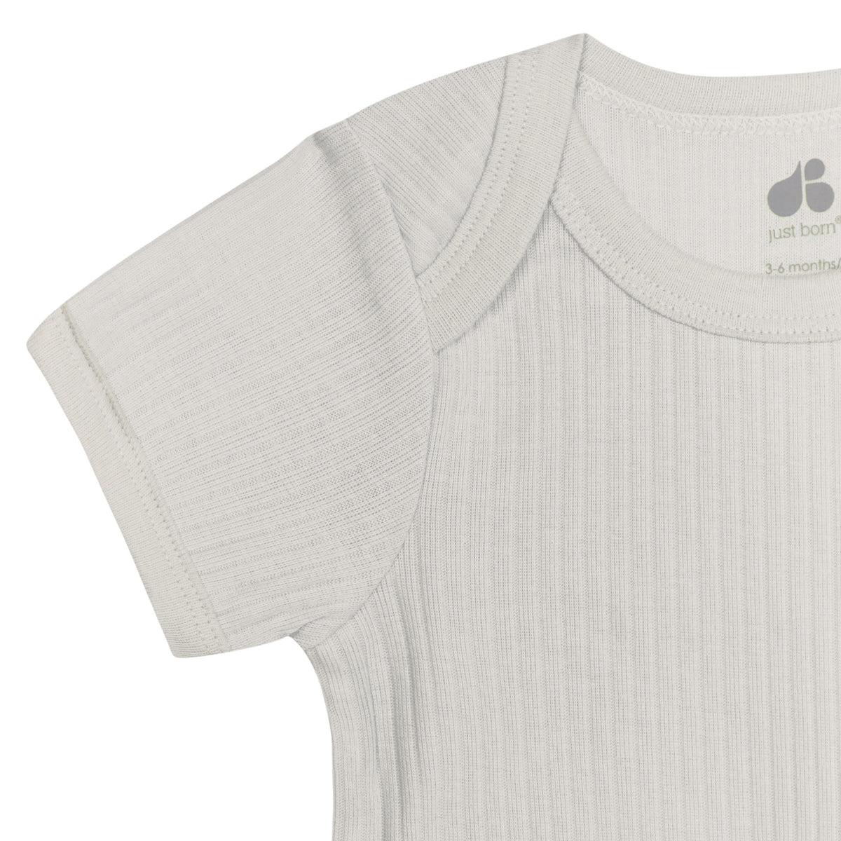 3-Pack Baby Neutral Natural Leaves Short Sleeve Bodysuits, view 9