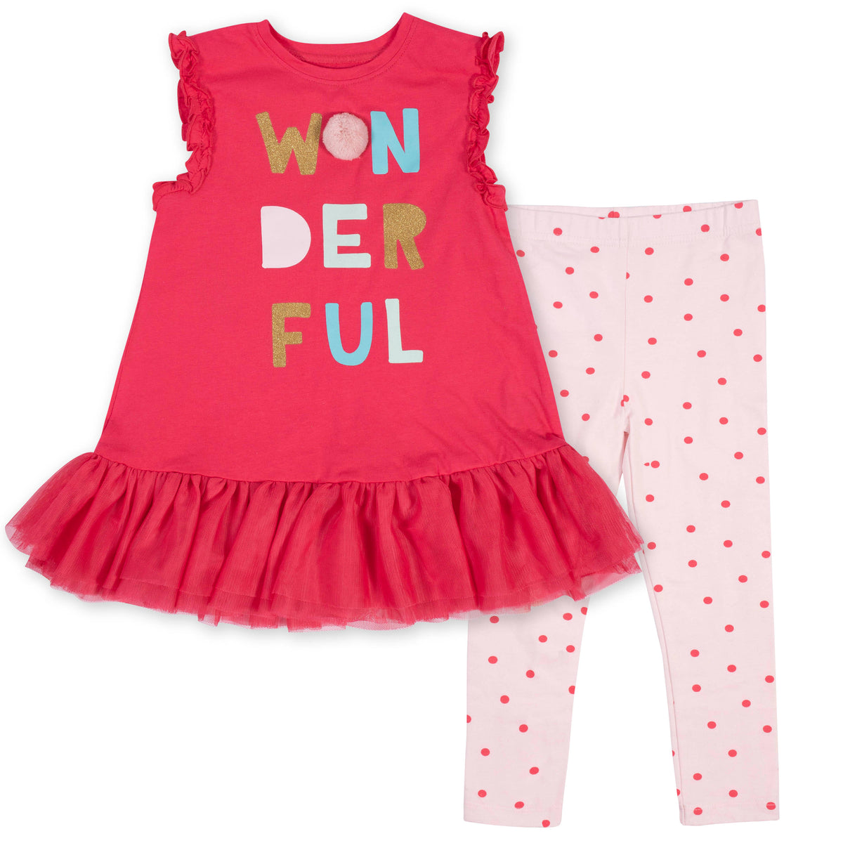 2-Piece Toddler Girls Wonderful Tunic Set