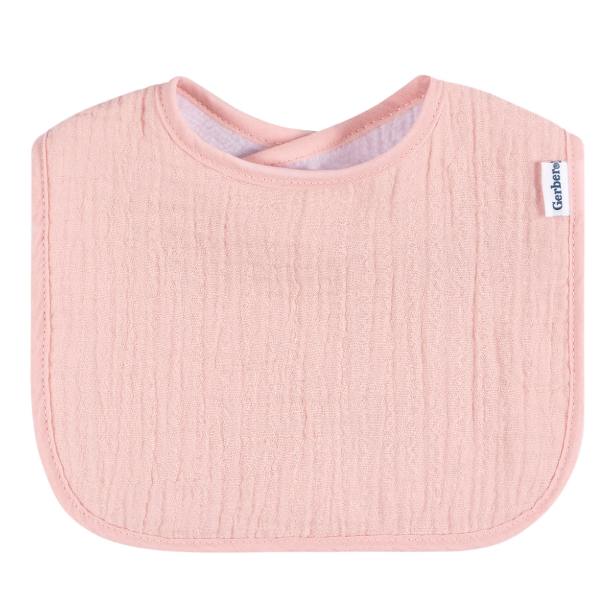 8-Pack Baby Girls Multi Drooling Bibs, view 3
