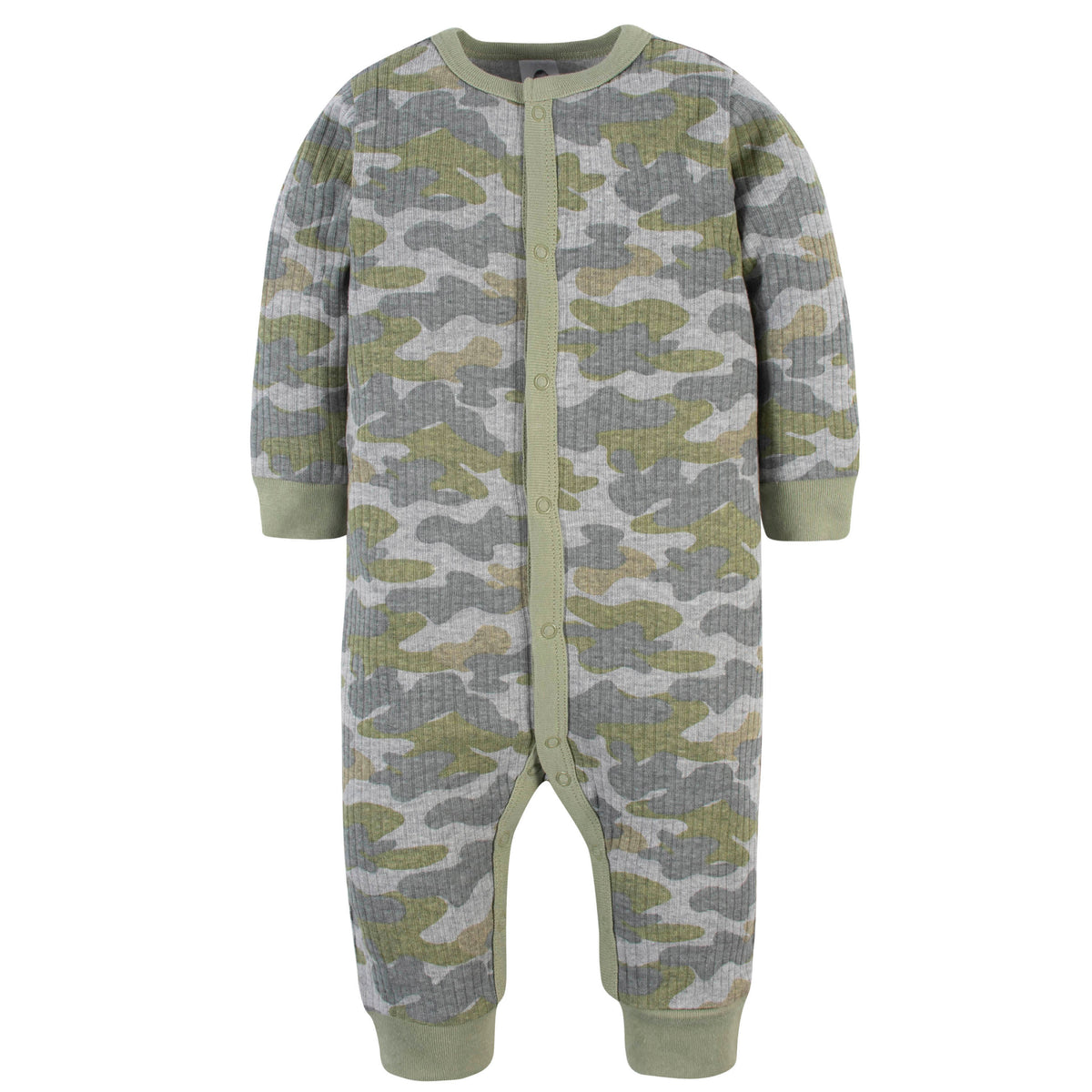 2-Piece Baby Boys Camo Coverall & Hat Set, view 3