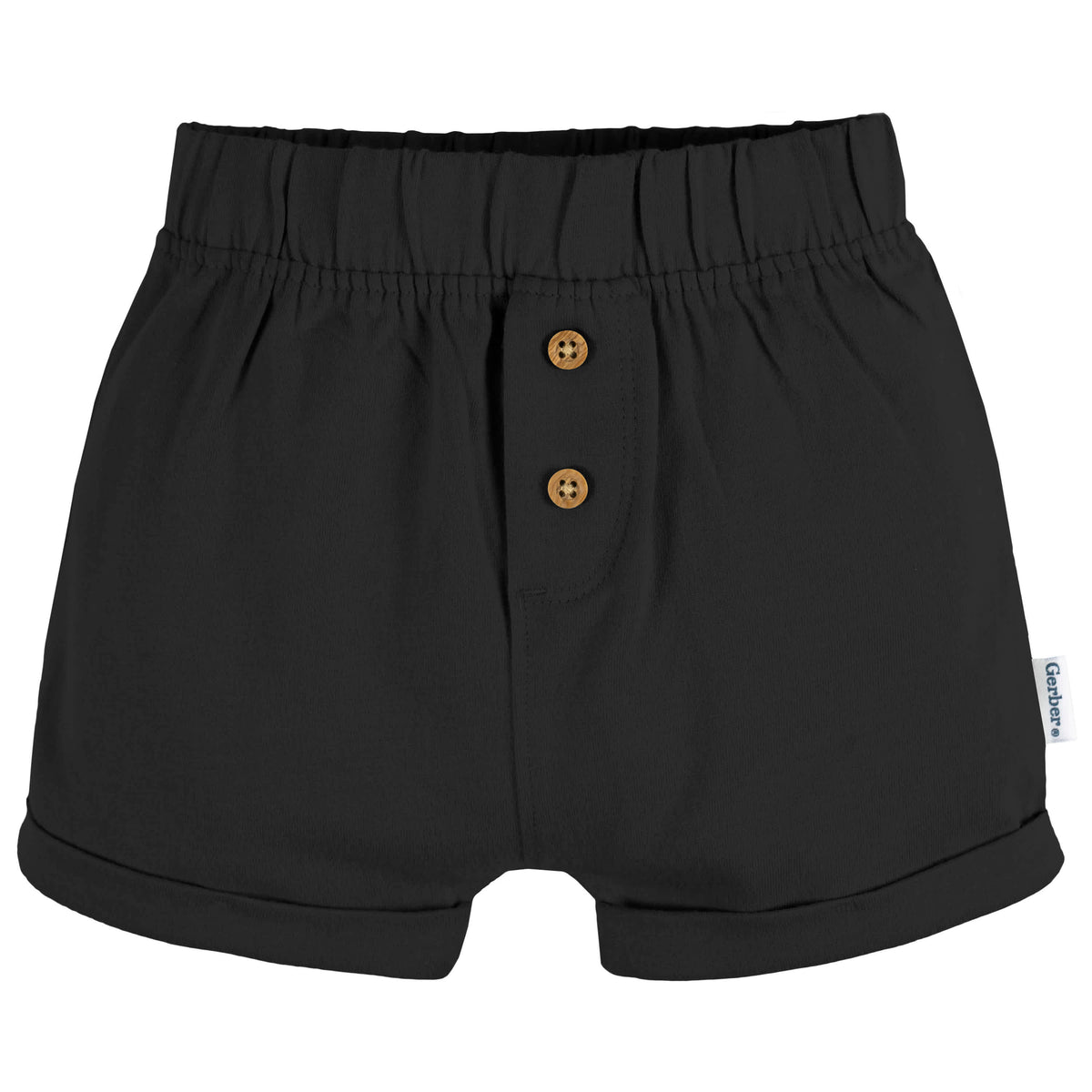 3-Pack Baby Neutral Black/Dk Grey Heather/Stripe Knit Short, view 6