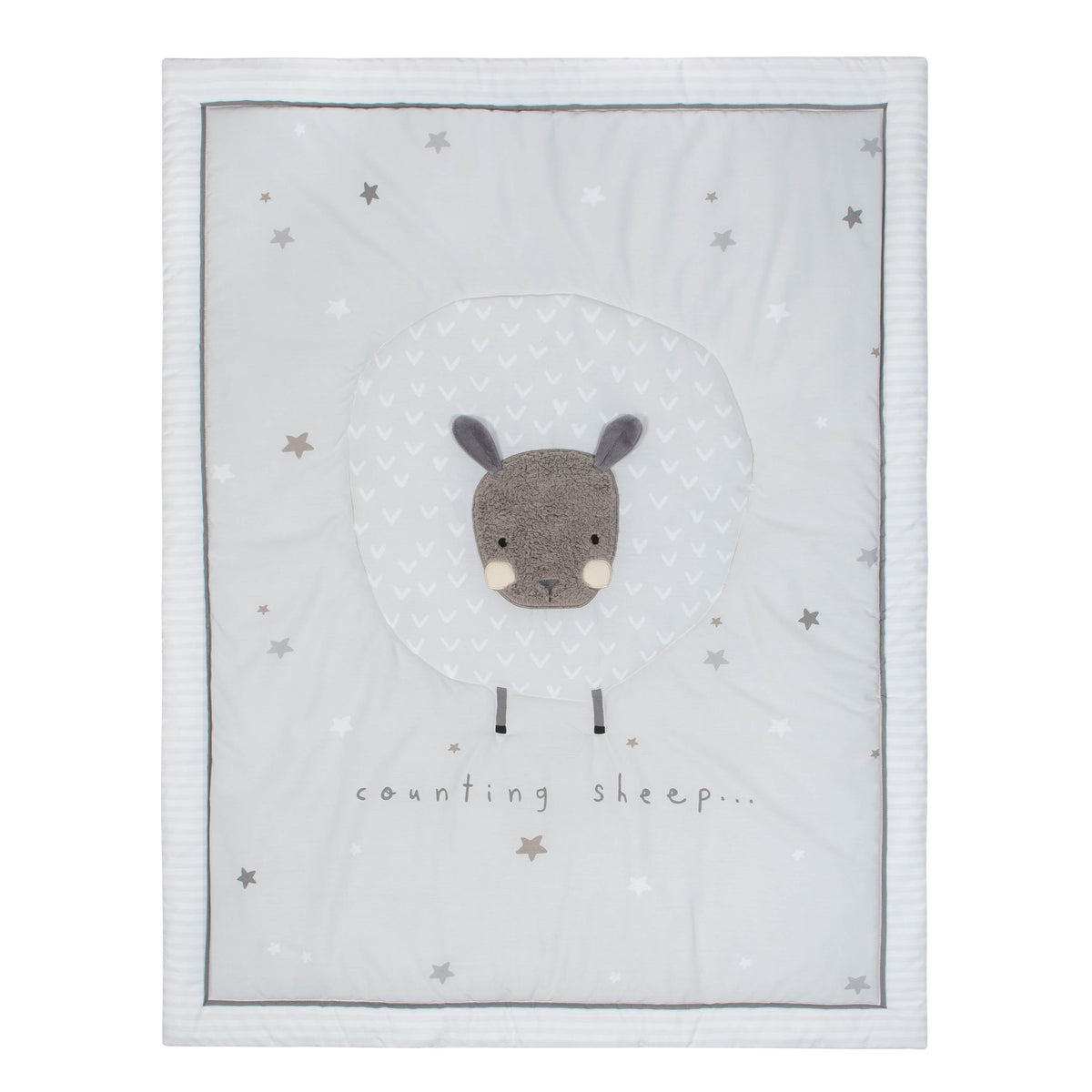 3-Piece Baby Neutral Counting Sheep Bedding Set, view 2