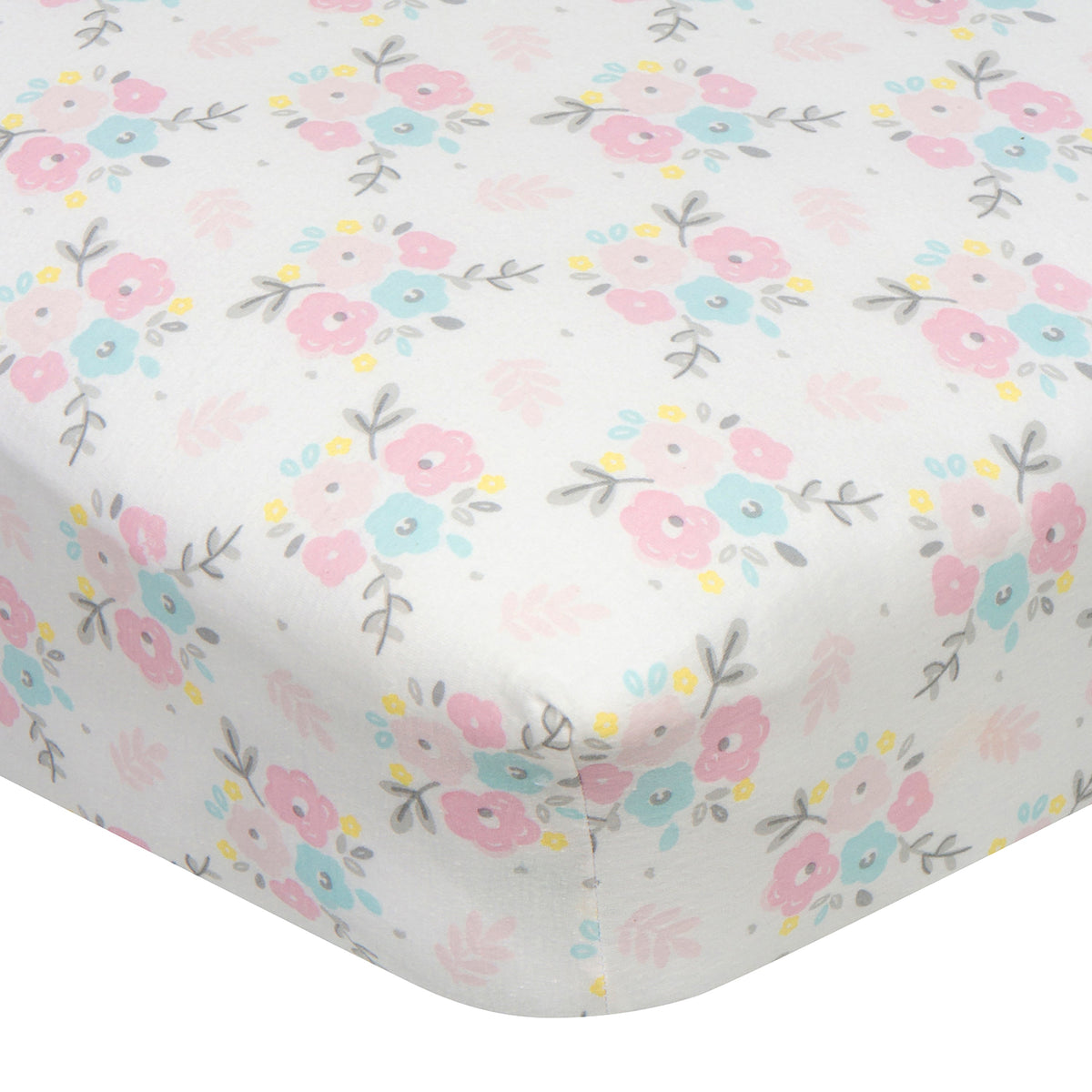 Baby Girls Floral Fitted Crib Sheet