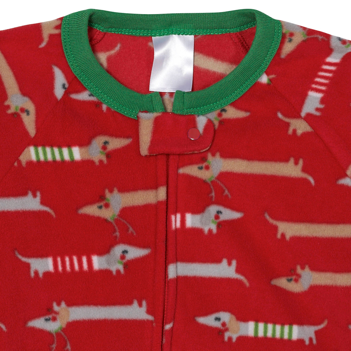 Baby Boys Dachshund Holiday Blanket Sleeper, view 2