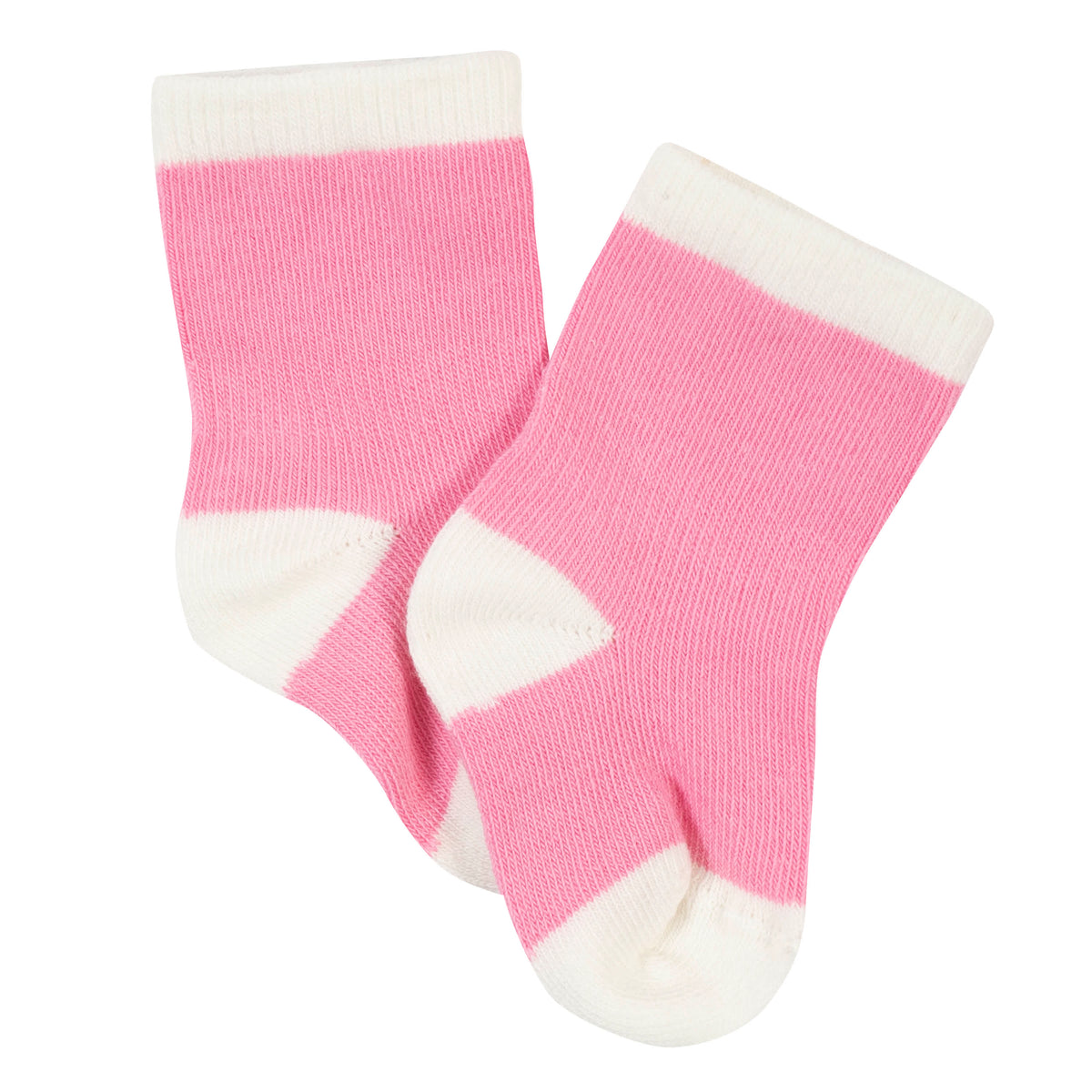 6-Pack Baby Girls Fox Wiggle Proof Socks, view 7