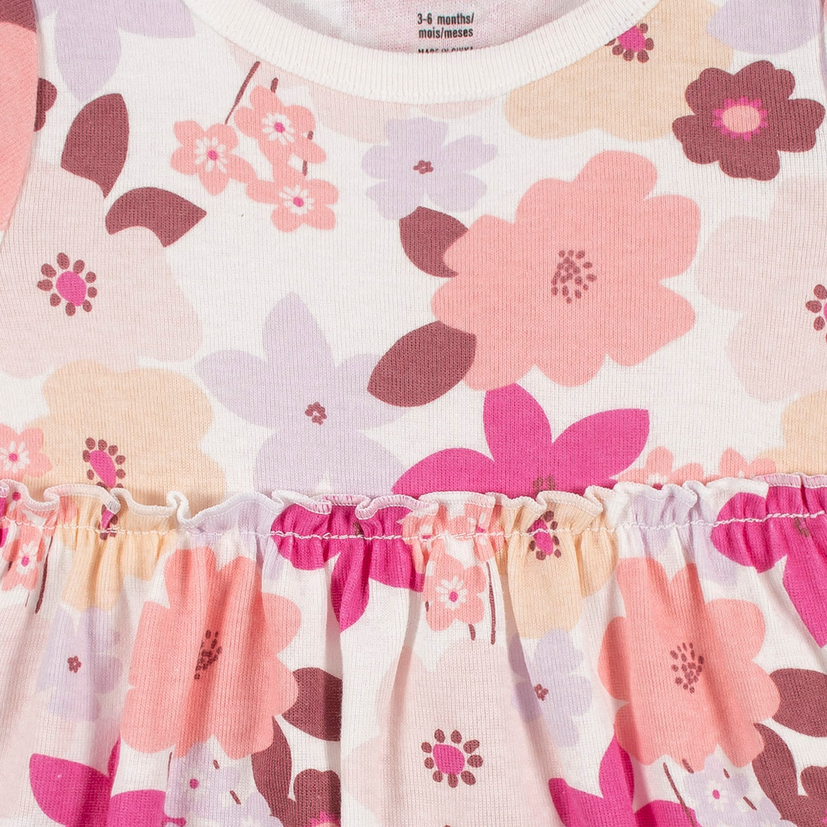 3-Piece Baby & Toddler Girls Cherry Blossom Dress, Diaper Cover & Headband Set, view 5