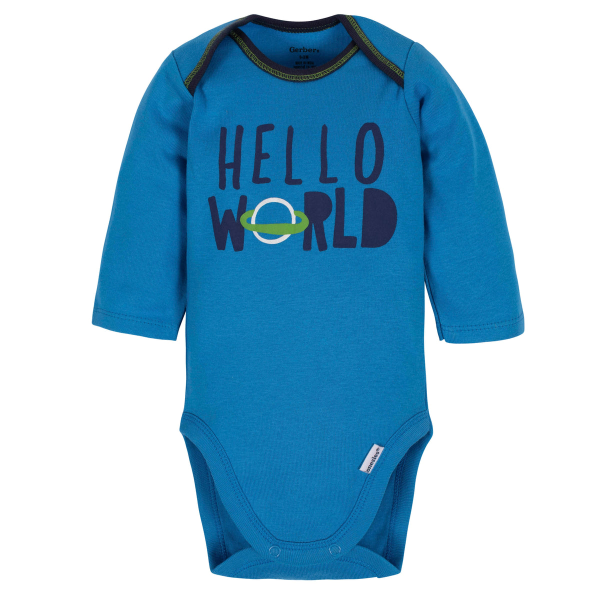 3-Piece Baby Boys Space Bodysuit, Pant, & Cap Set, view 2