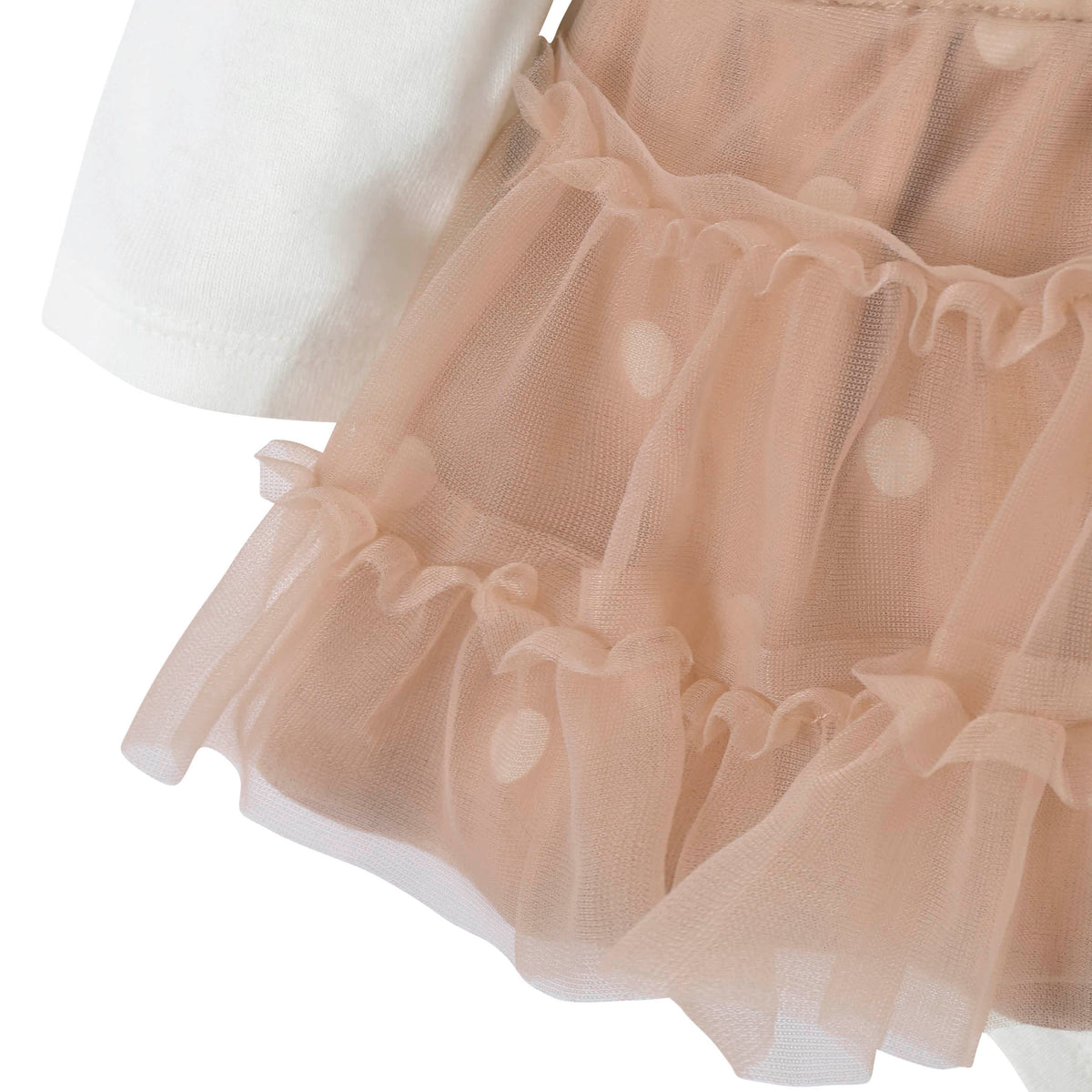 2-Piece Baby Girls Sweet As Pie Skirted Onesies Bodysuit & Cap, view 4