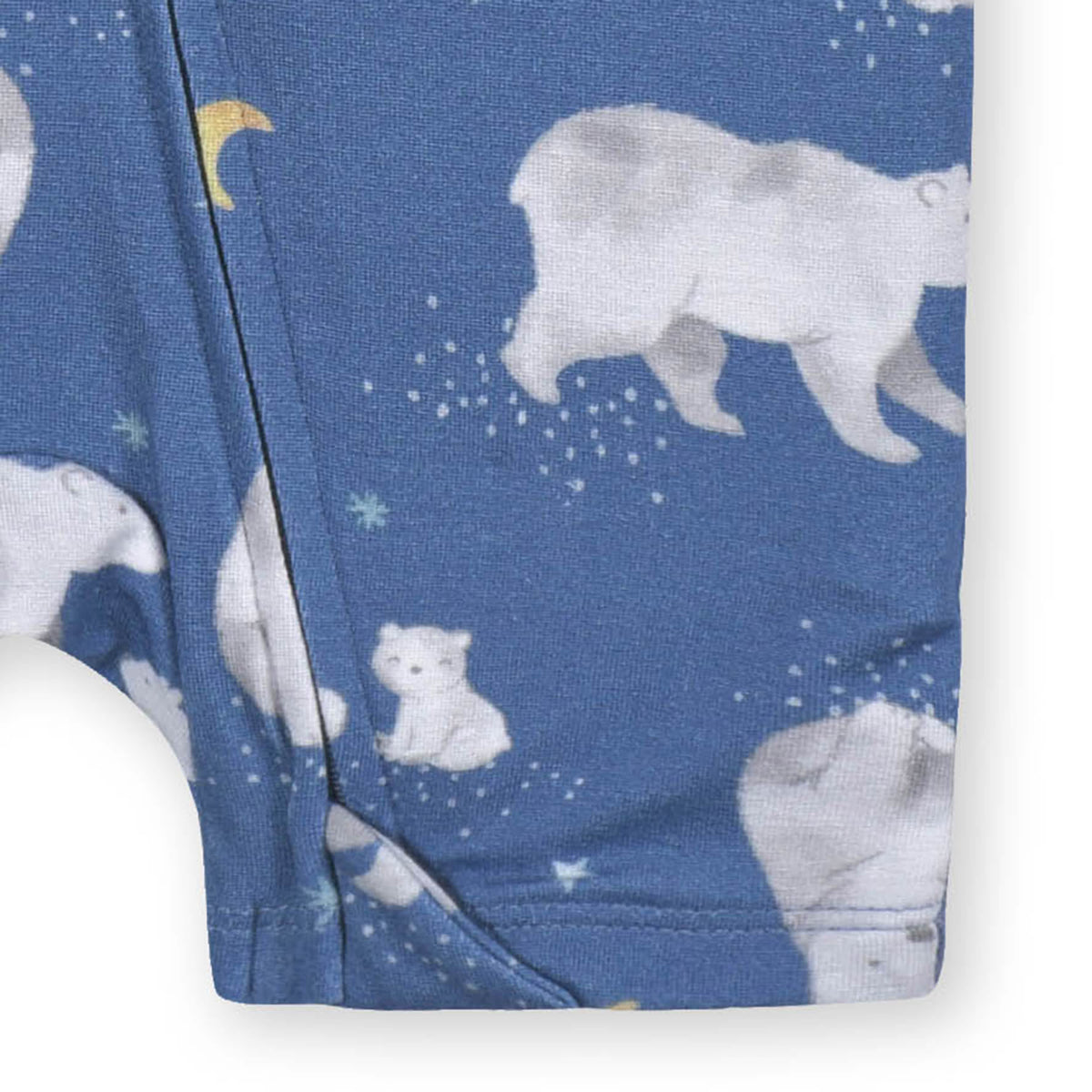 Baby Polar Night Buttery Soft Viscose Made from Eucalyptus Snug Fit Romper, view 4