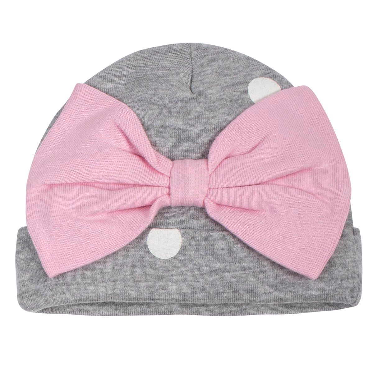 5-Pack Baby Girls Bunny Caps, view 2