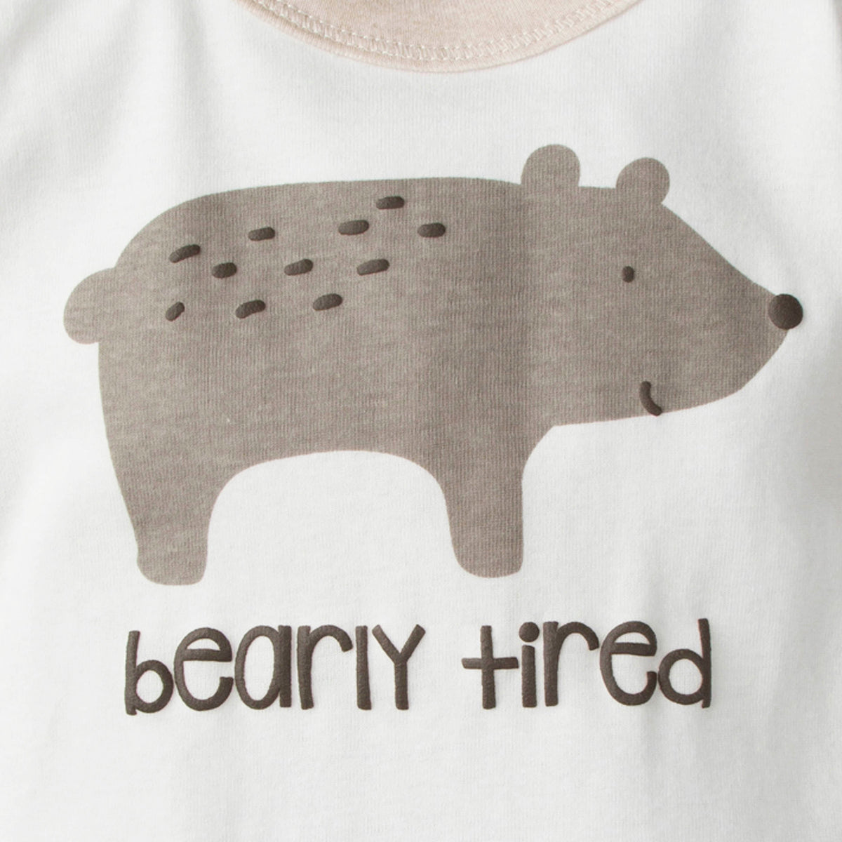 4-Piece Toddler Boys Bearly Tired Cotton PJ's, view 2