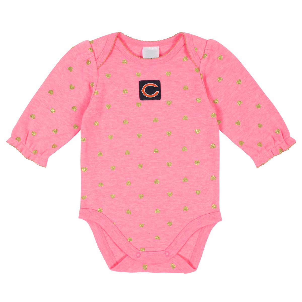 2-Pack Chicago Bears Long Sleeve Bodysuits, view 2
