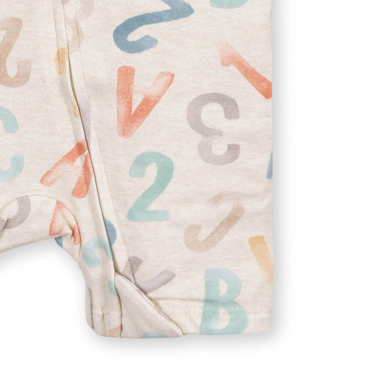 Baby Alphabet Soup Buttery Soft Viscose Made from Eucalyptus Snug Fit Romper, view 4