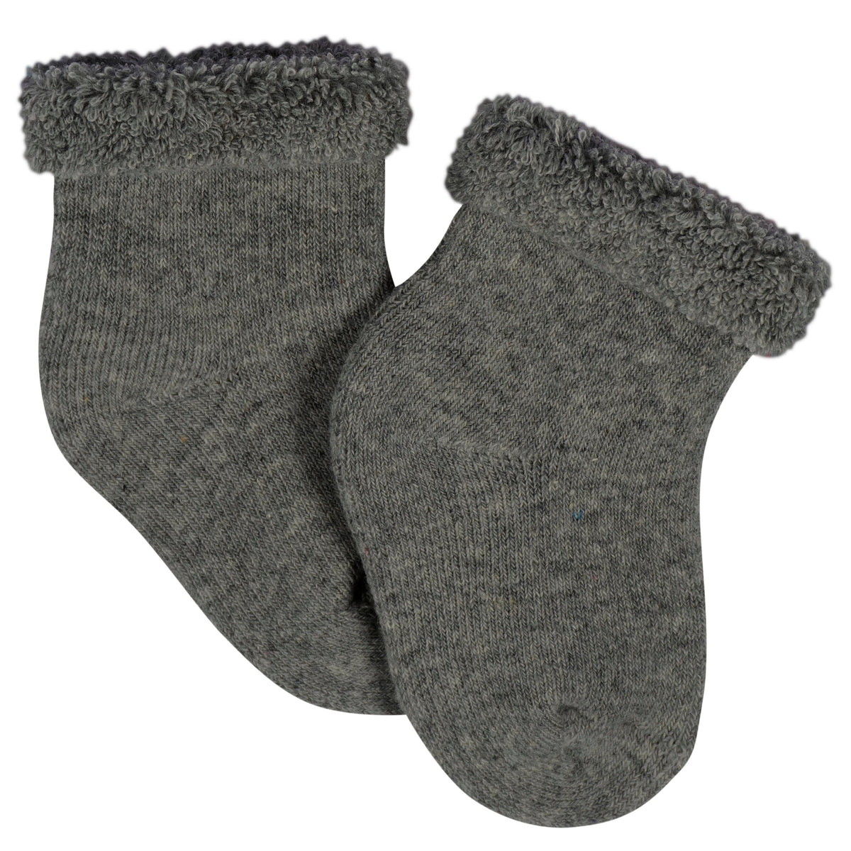 12-Pack Baby Neutral Southwest Terry Wiggle Proof Socks, view 12