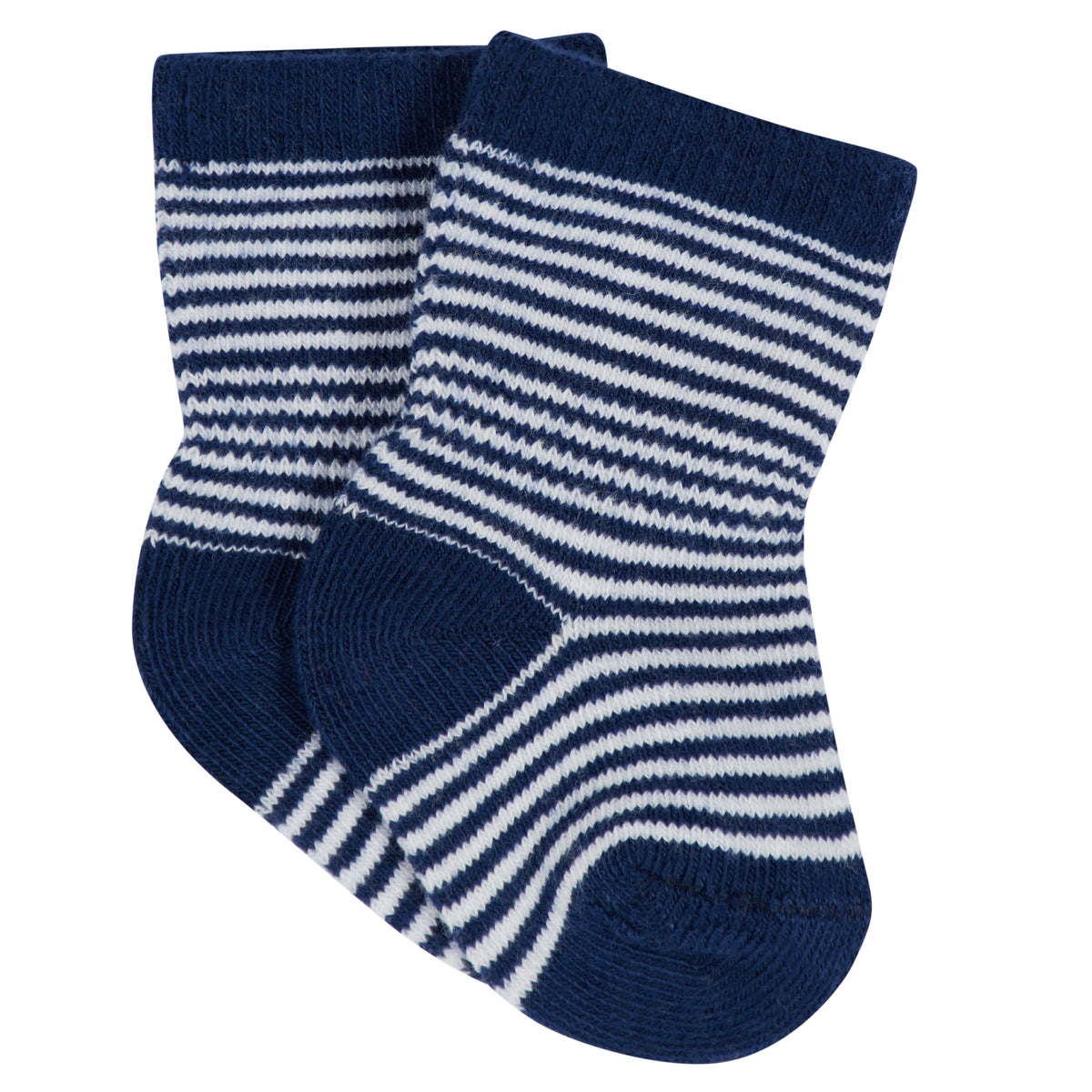 12-Pack Baby & Toddler Boys Construction Zone Jersey Crew Wiggle Proof Socks, view 6