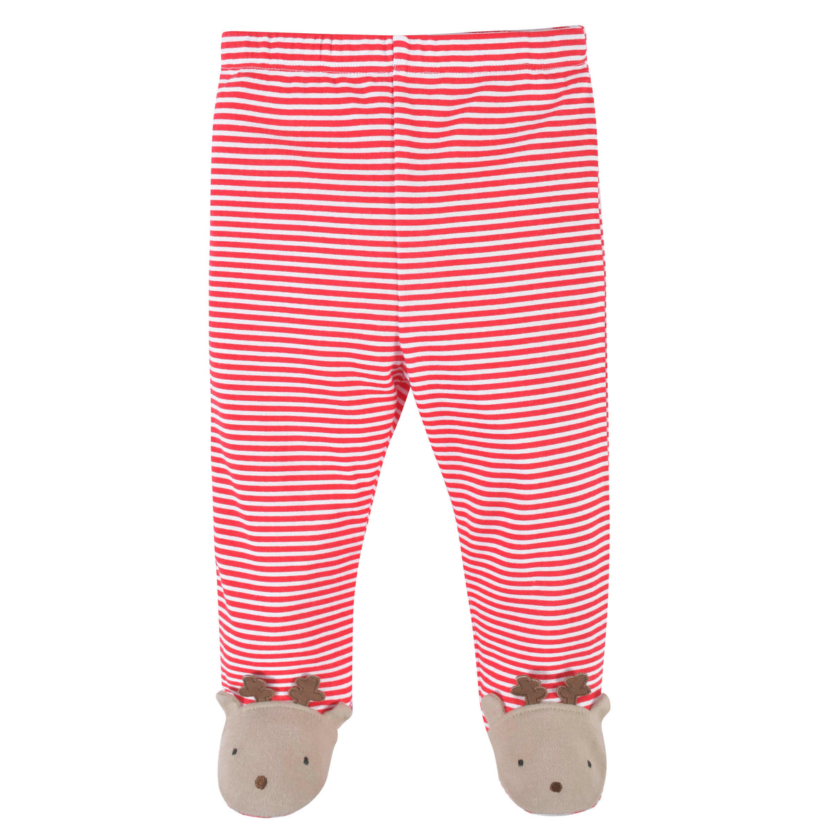 3-Piece Baby Polar Bear & Reindeer Onesies Bodysuit, Pants, & Cap Set, view 8