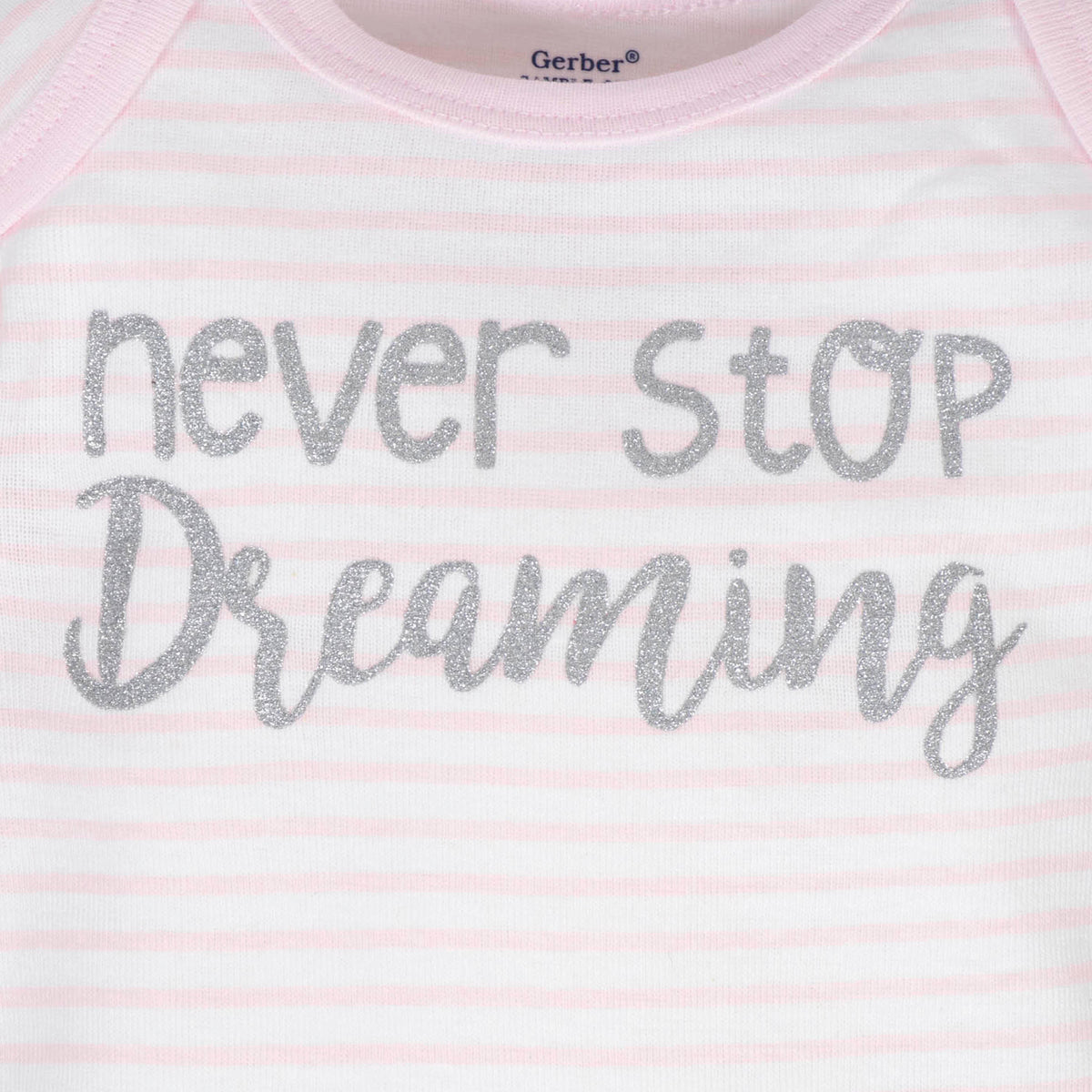 4-Pack Baby Girls Unicorns Onesies Bodysuits, view 2