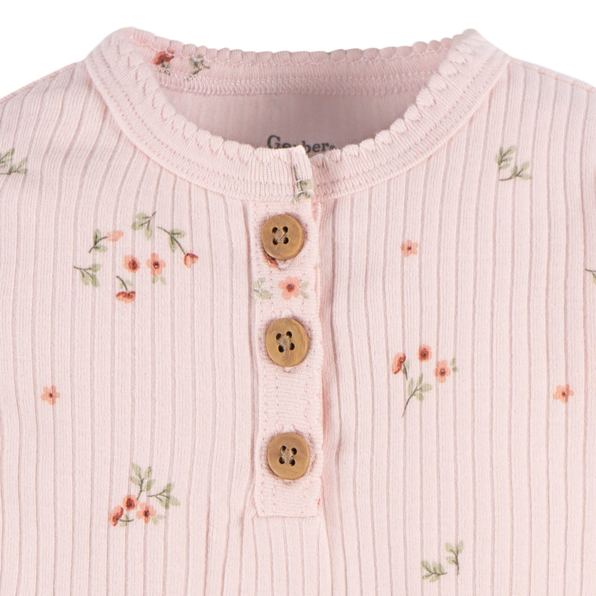 2-Pack Baby Girls Floral Bodysuits, view 5