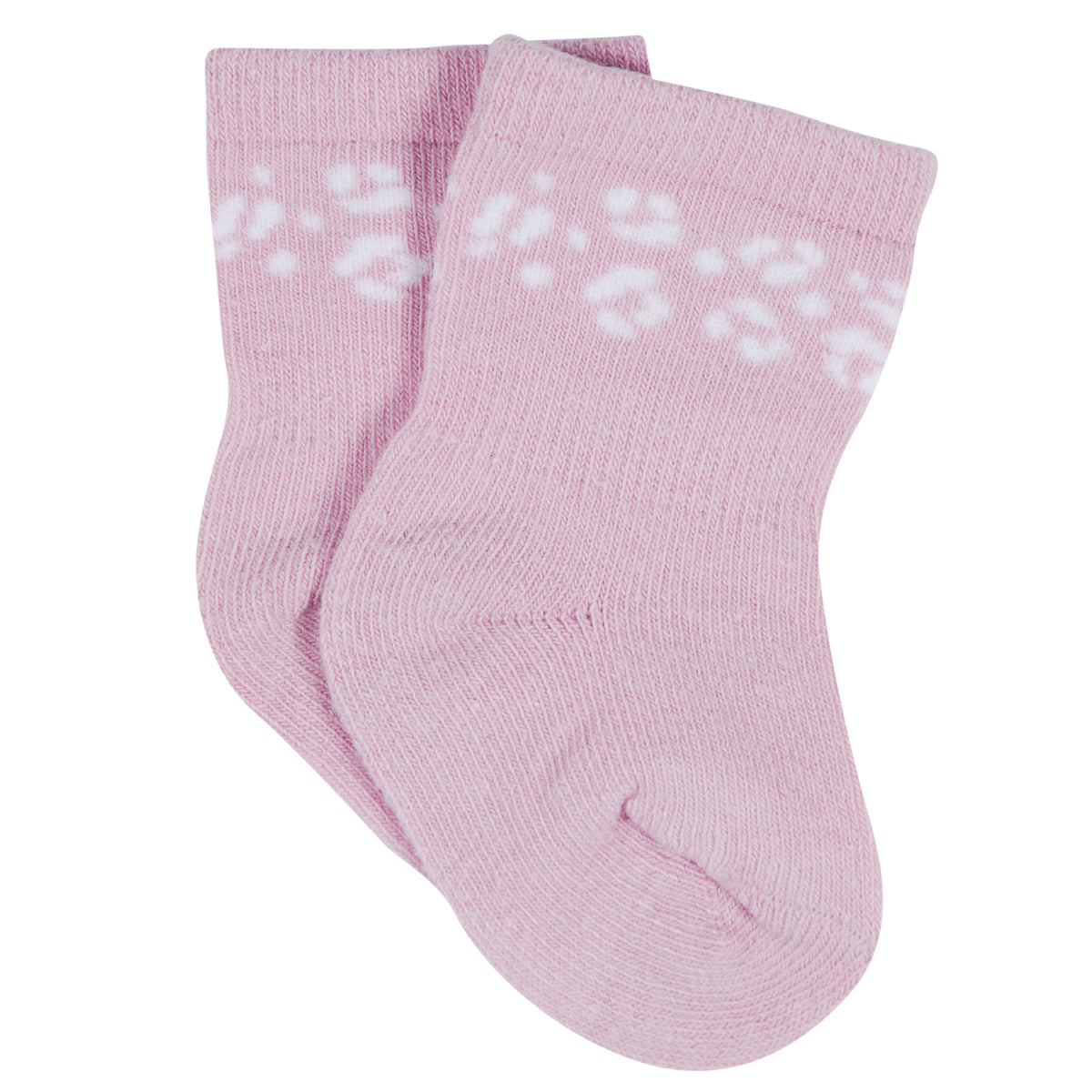 12-Pack Baby & Toddler Girls Rainbow Floral Jersey Crew Wiggle Proof Socks, view 11