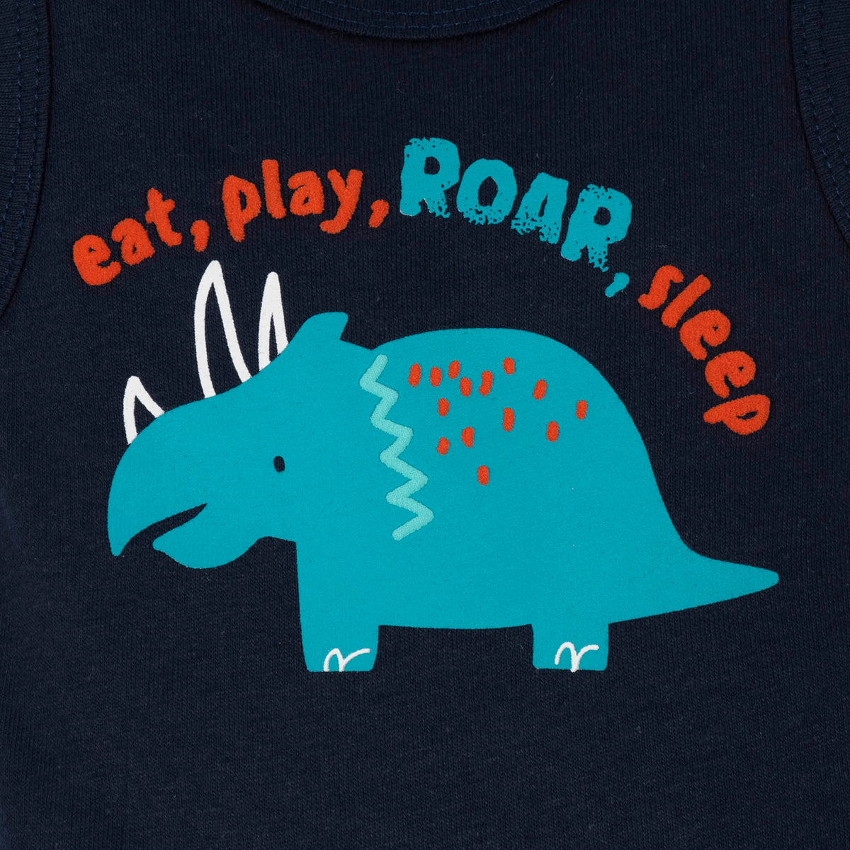 4-Pack Baby Boys Dino Onesies Bodysuits, view 2