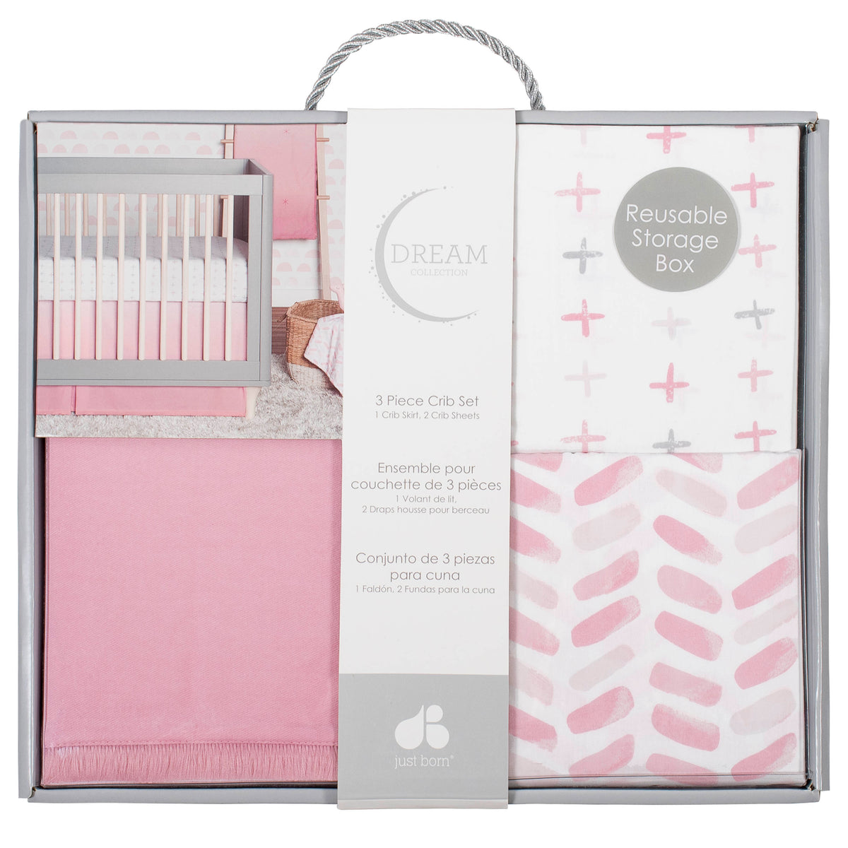 3-Piece Baby Girls Pink Ombre Mini Set