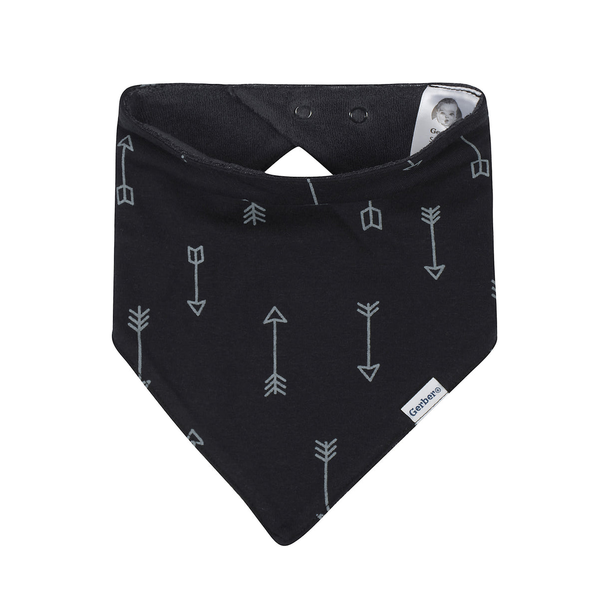 Modern Moments by Gerber Baby Boys Arrows Organic Bib