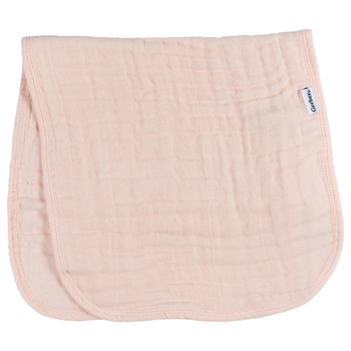 6-Pack Baby Girls Pink Muslin Burpcloth, view 2