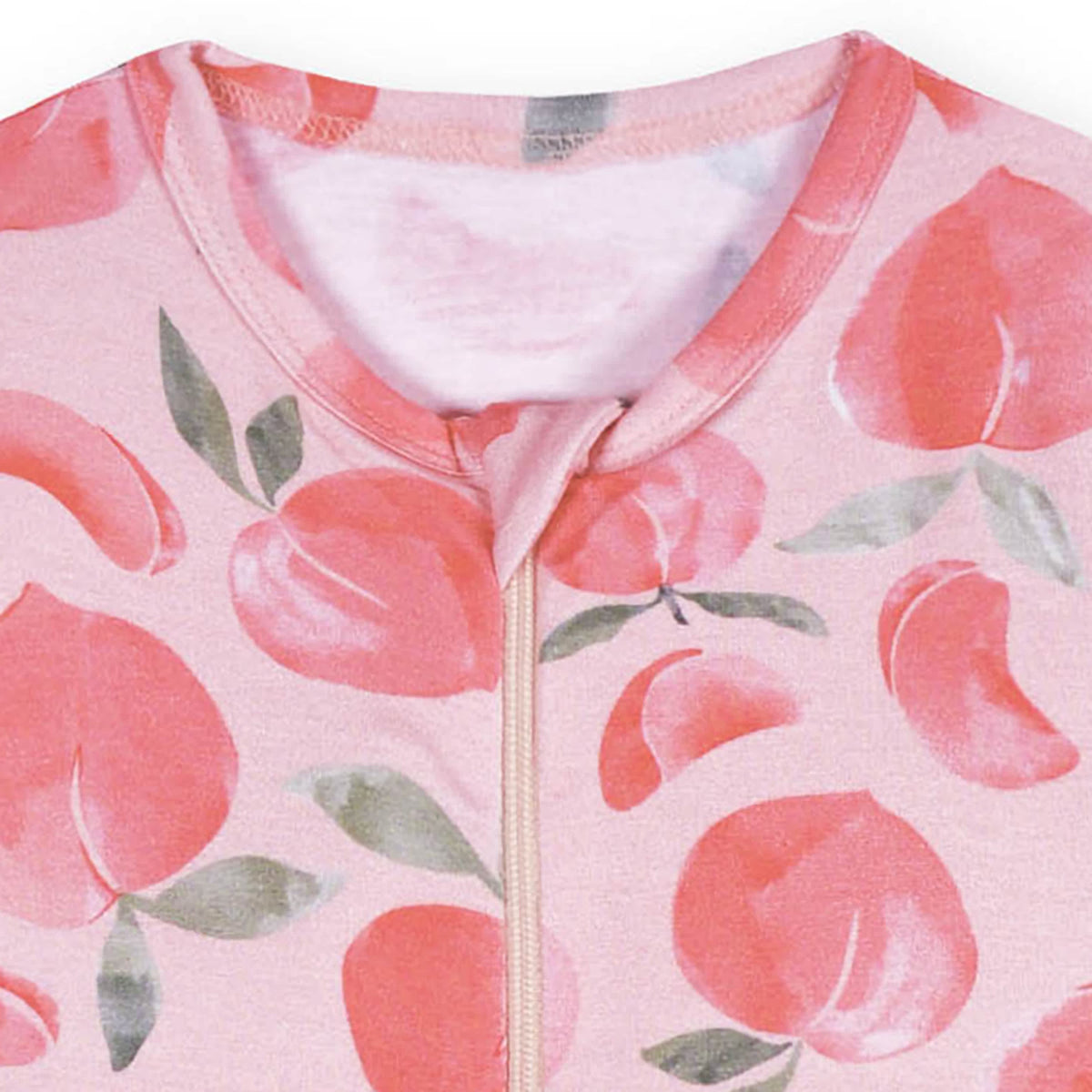 Baby & Toddler Girls Just Peachy Buttery Soft Viscose Made from Eucalyptus Snug Fit Footed Pajamas, view 6