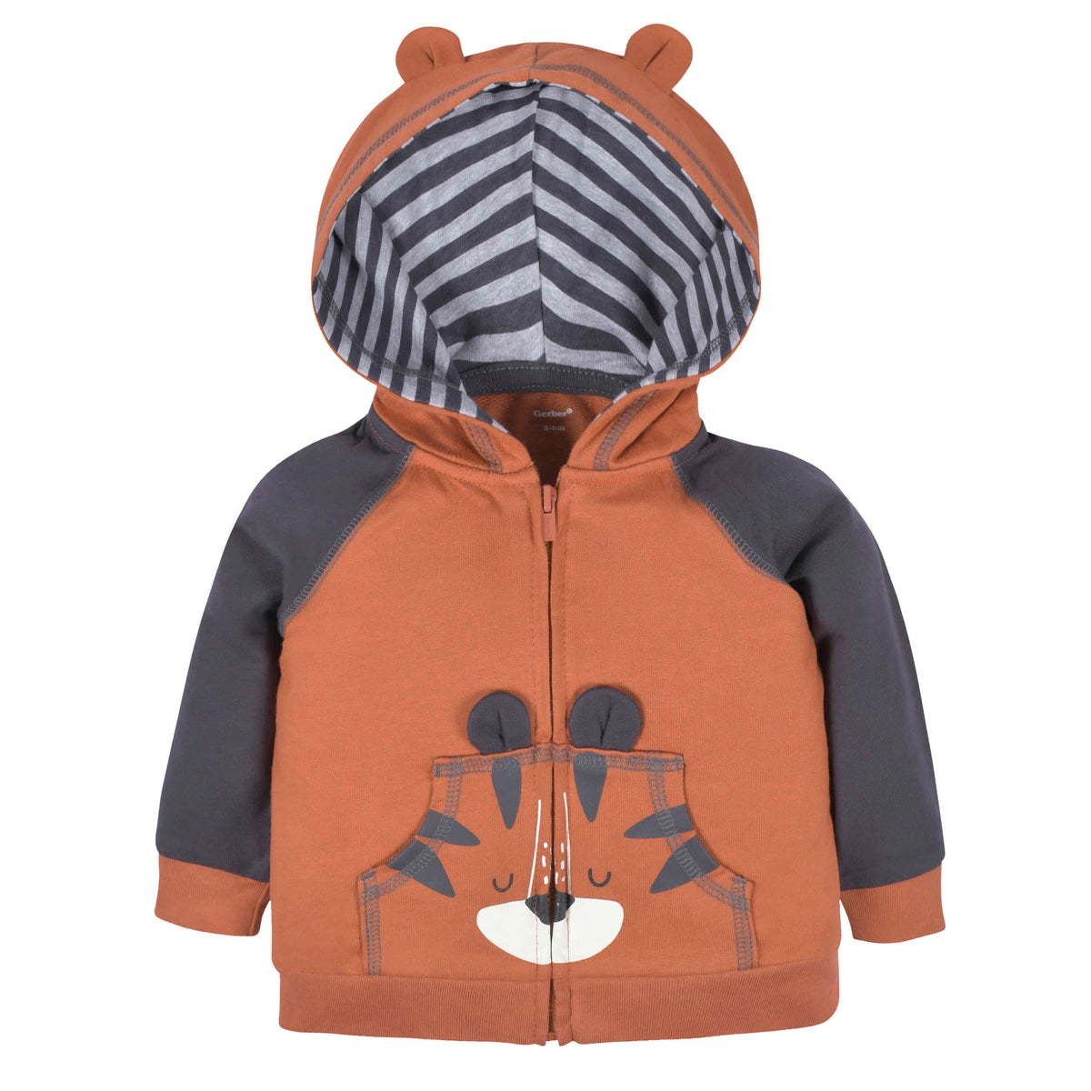 2-Piece Baby & Toddler Boys Tiger Terry Zip Hoodie & Joggers Set, view 2