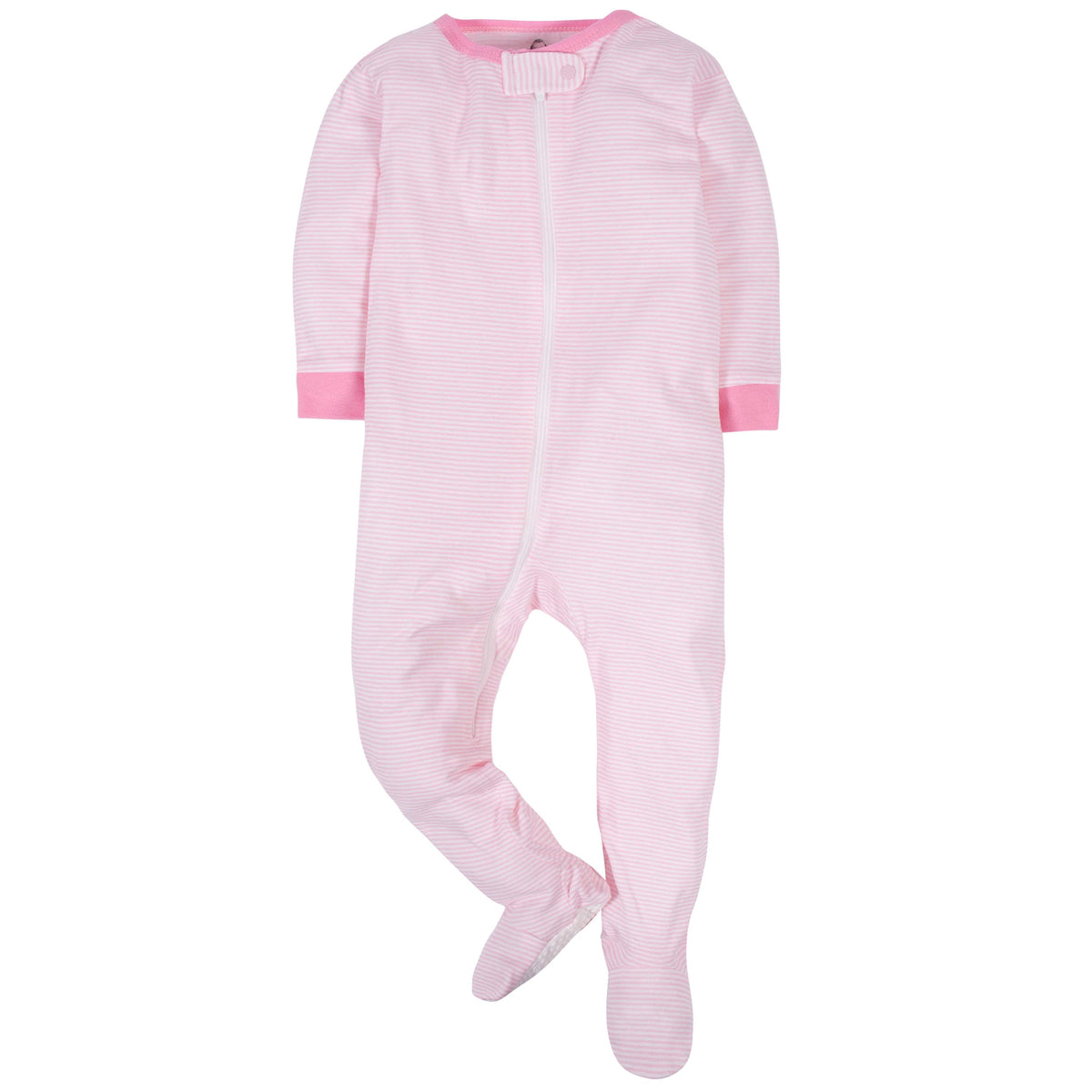 2-Pack Baby Girls Leopard Snug Fit Footed Pajamas, view 2