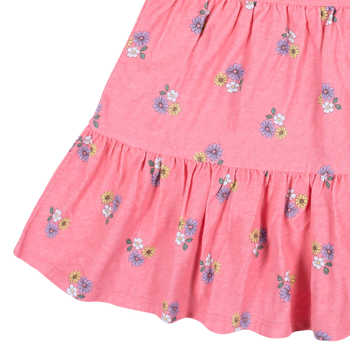 2-Pack Infant & Toddler Girls Pink Floral Knit Dresses, view 7