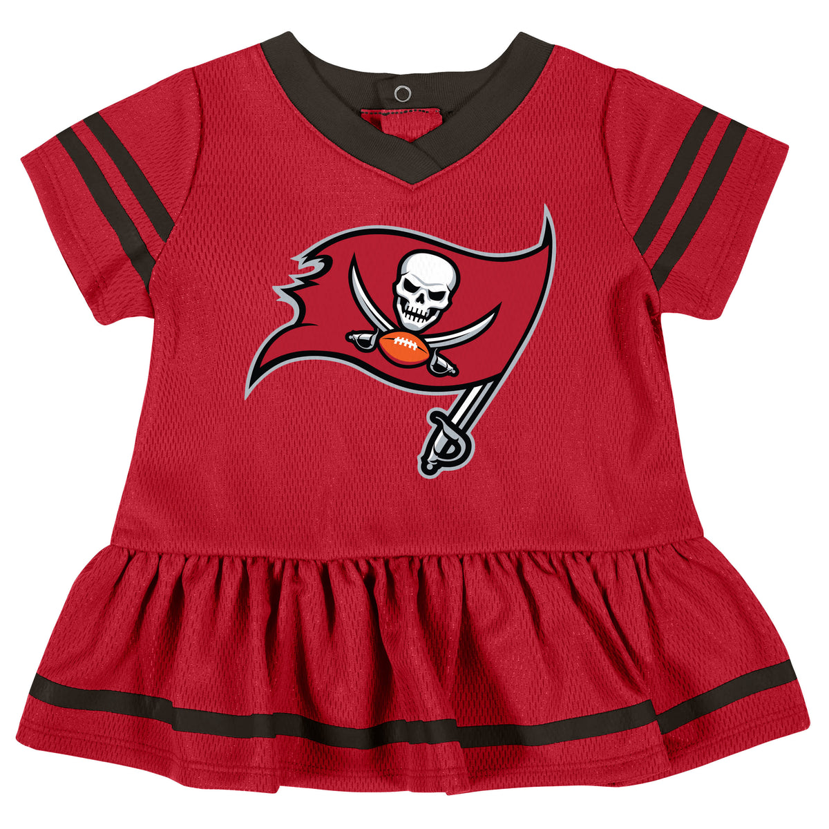 2-Piece Baby Girls Buccaneers Dress & Diaper Cover Set, view 2