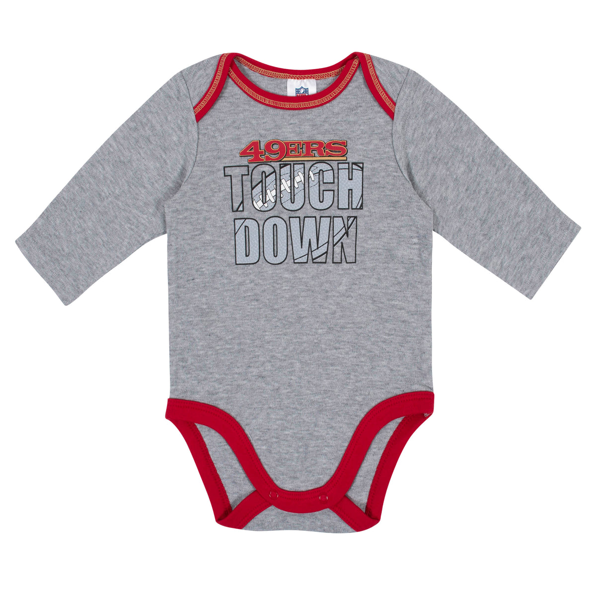2-Pack San Francisco 49ers Long Sleeve Bodysuits, view 2