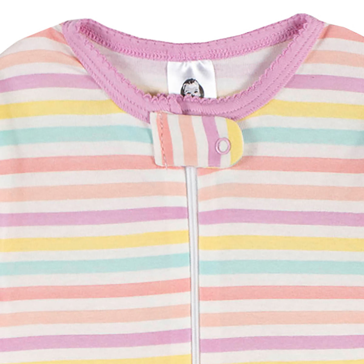 2-Pack Baby & Toddler Girls Ice Cream Dreams Snug Fit Footed Cotton Pajamas, view 3