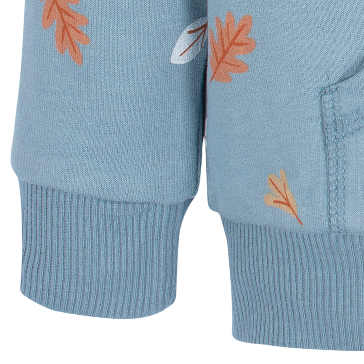 2-Piece Baby & Toddler Boys Blue Leaves Sweatshirt & Pant Set, view 5