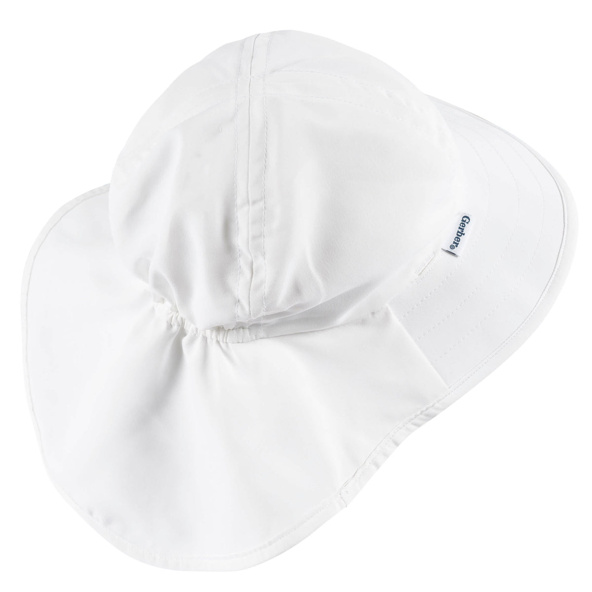 Baby Neutral White Swim Hat, view 3