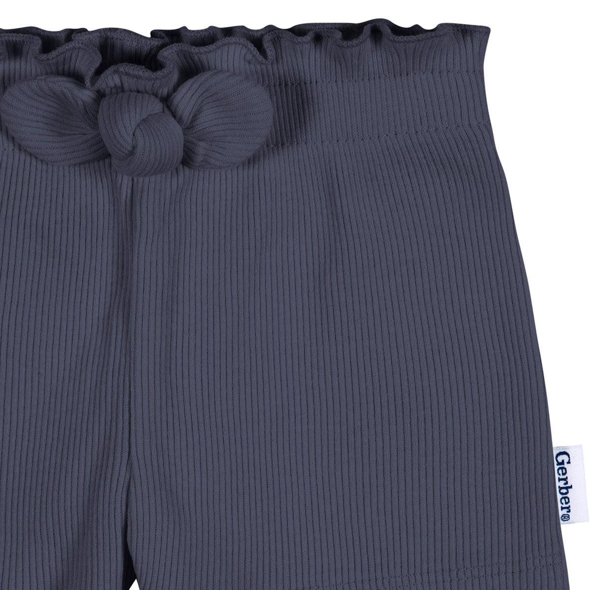 3-Pack Baby & Toddler Girls Navy/Oatmeal/Aqua Pull-On Knit Short, view 7