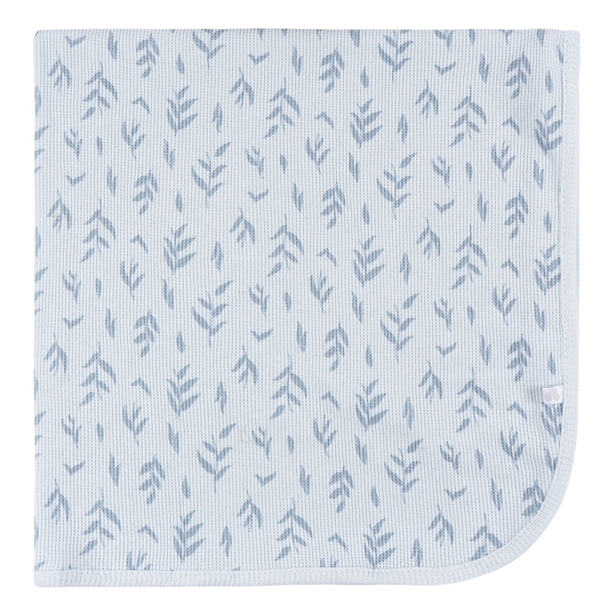 2-Pack Baby Boys Blue Leaf Cotton Thermal Blanket, view 3