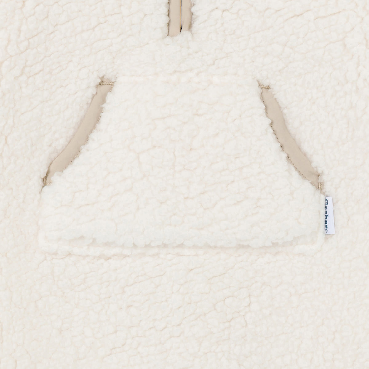 Baby Boys Ivory Fleece Romper, view 3