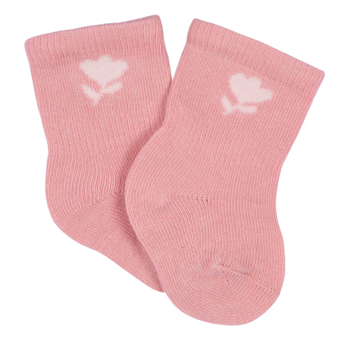 6-Pack Baby Girls Appley Sweet Wiggle Proof Socks, view 4